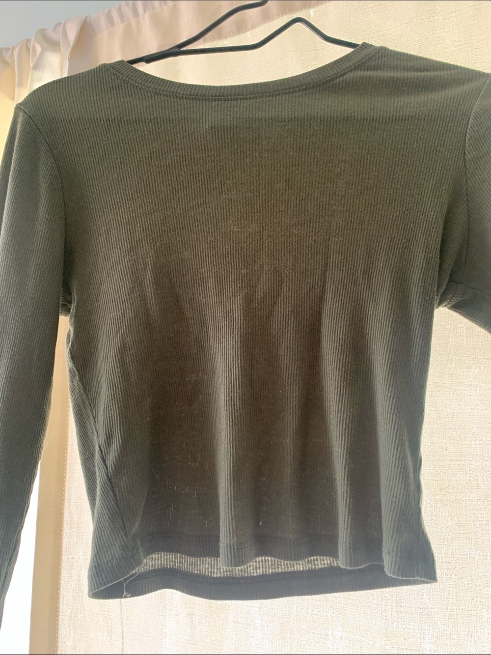 BOZZOLO Dark Green Sleeve Shirt Size M